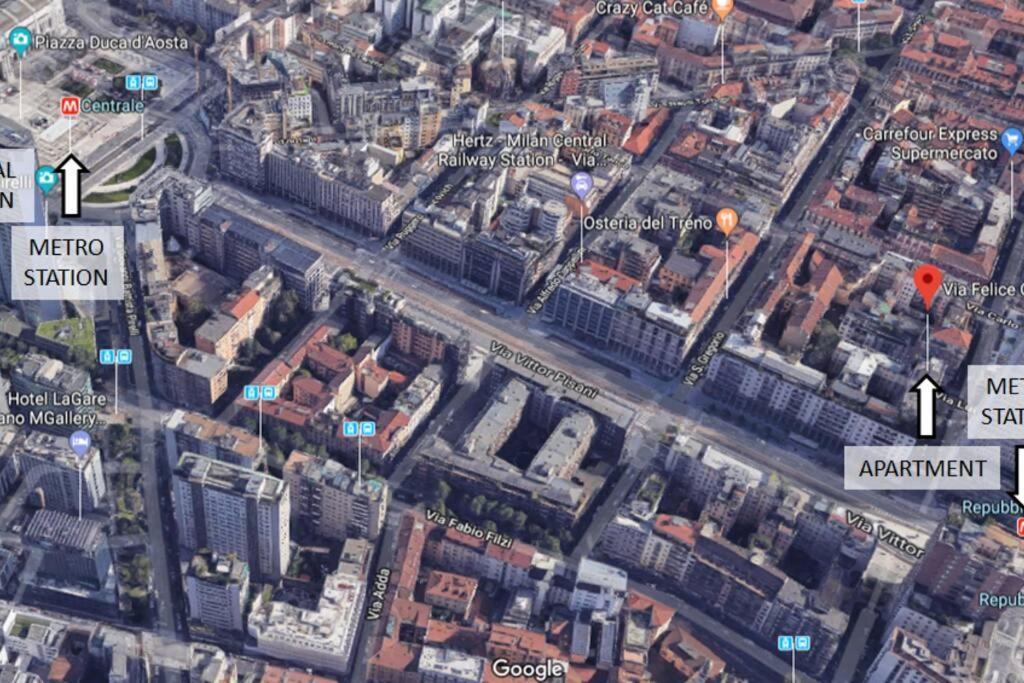 Suite Mm3/Repubblica, 2 Min. Da Staz. Centrale Milano Eksteriør billede